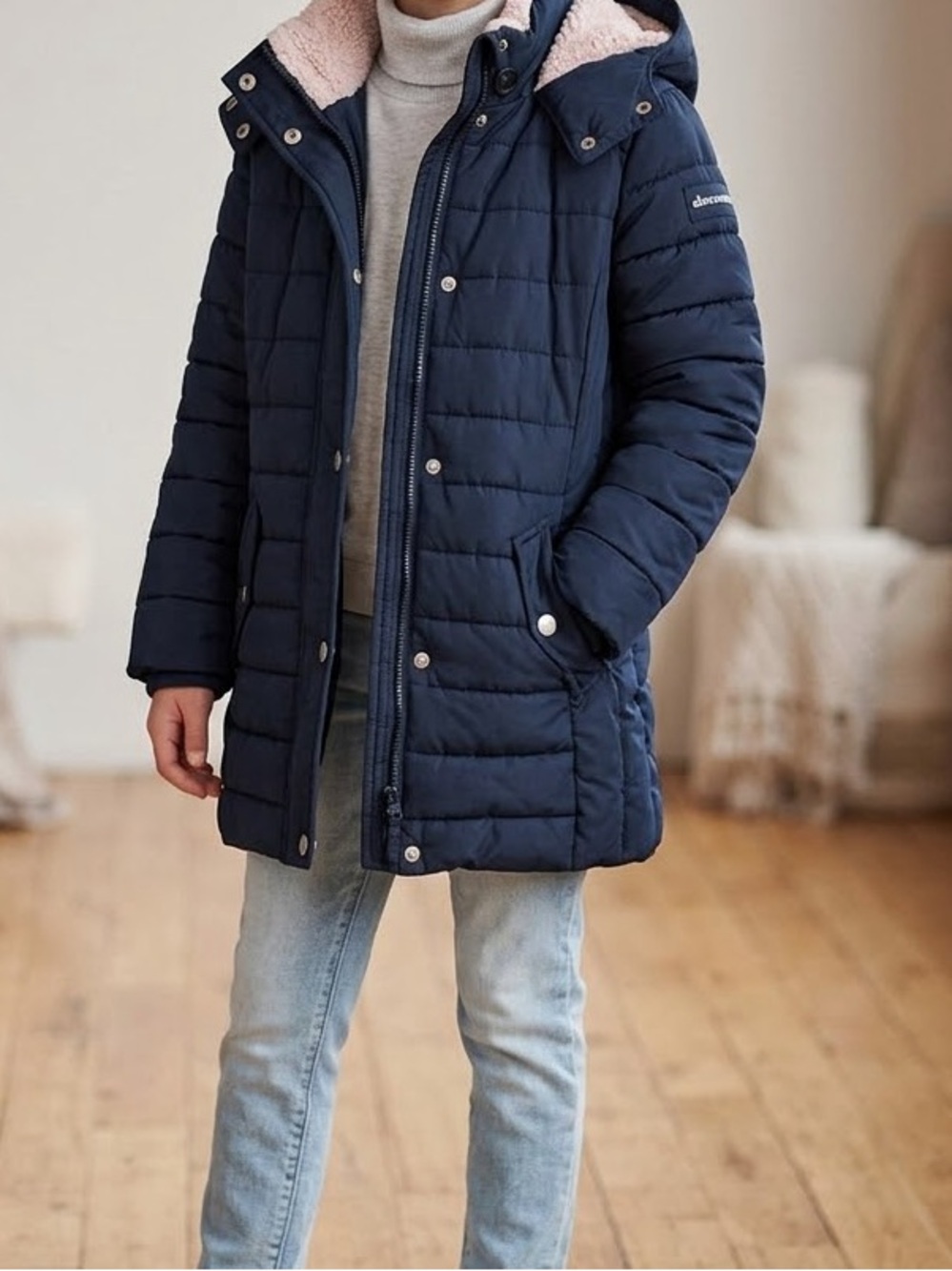 Abercrombie & Fitch Kids Navy Puffer Jacket